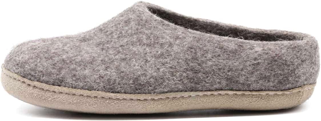 Nootkas Felted Merino Wool 'Newport' House Shoes for Men and Women Cozy Indoor Slippers with Natural Temperature Regulation