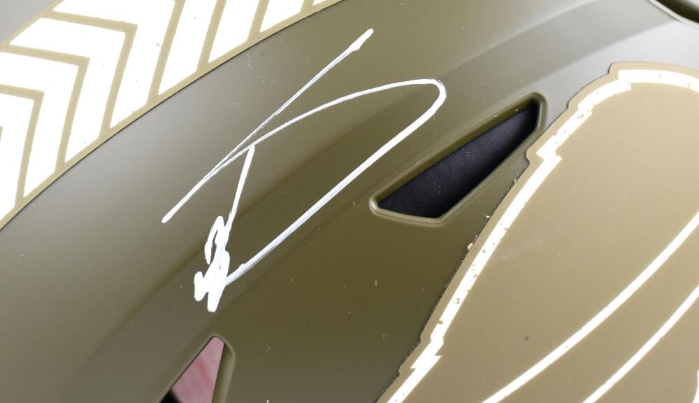 Stefon Diggs Autographed Bills F/S STS Speed Flex Helmet- Beckett W Hologram White