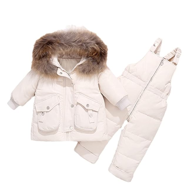Winter Children Clothing Sets Snow Suit Jackets Jumpsuit 2Pcs Set Baby Boy Girls Duck Down Coats Toddler Girl