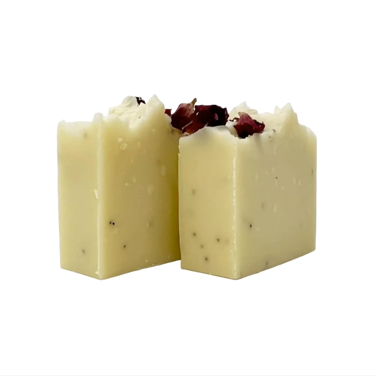 Tallow Soap Bars 3.5 oz – Pack of 2 – Natural Grass-Fed Beef Tallow Soap For Face & Body – Long-Lasting Handmade, No Colorants Bath Soap (Rose and Sandalwood scented)