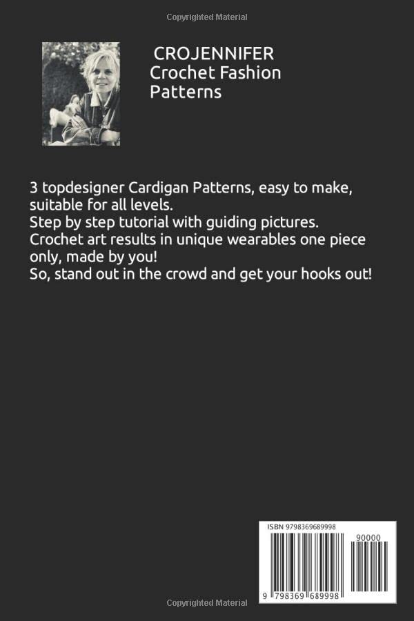 Miniatura 2 de 3 TOP DESIGNER CROCHET PATTERNS Beginner Friendly Crochet Cardigan Fashion Patterns