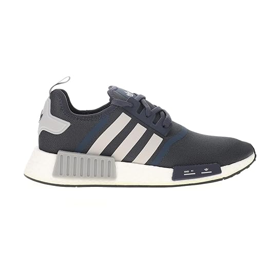 adidas NMD_r1 Primeknit Tênis de corrida masculino, Azul marinho/cinza/preto, 36