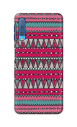 Image of Printed Hard Back Cover Case for Samsung Galaxy A7 2018 Back Cover (Geometric Vintage Pattern) -1803