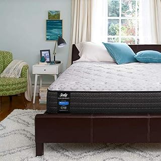 Sealy Response Performance 13-Inch Plush Pillow Top Mattress, Queen, White