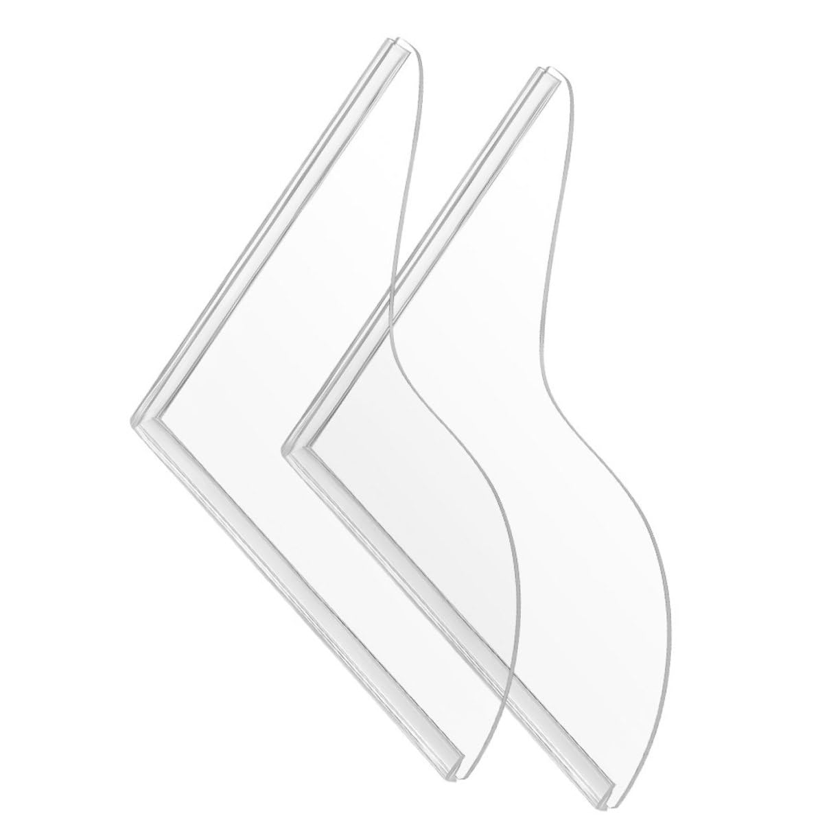 Cabilock 2Pcs Shower Splash Guard Acrylic Panels for Bathtubs Sinks Glass Doors Easy Install Fit for Renters Hotel Bathrooms