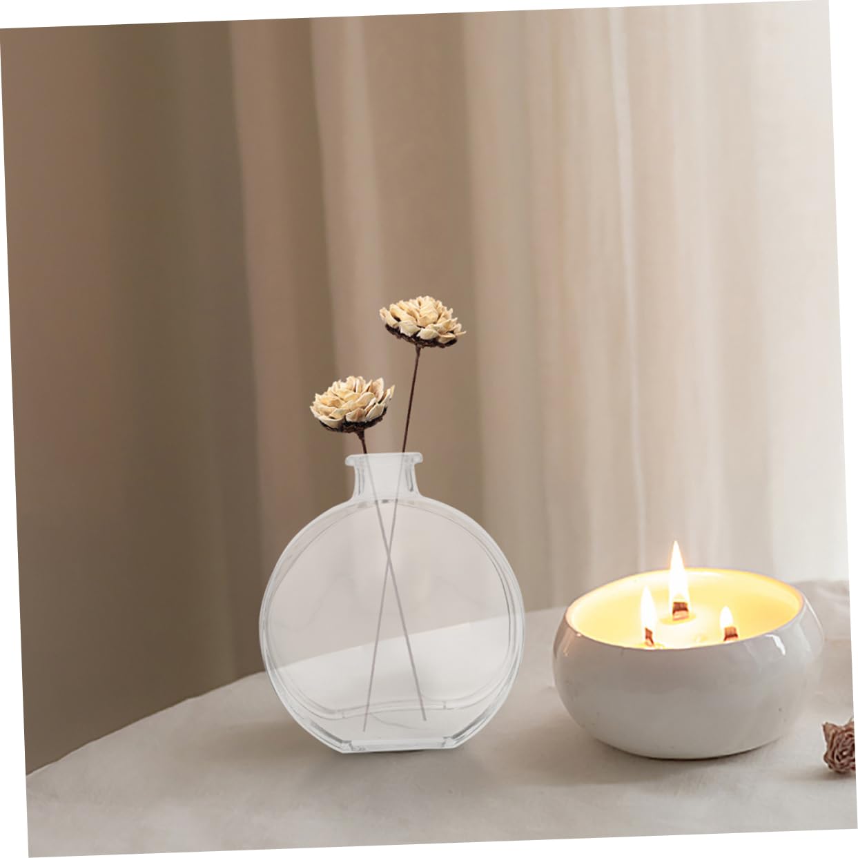 BESTOYARD 5sets Bottiglia Diffusore Trasparente per Aromaterapia con Tappo Contenitore per Fragranze per Casa e Ufficio Design Elegante e Portatile