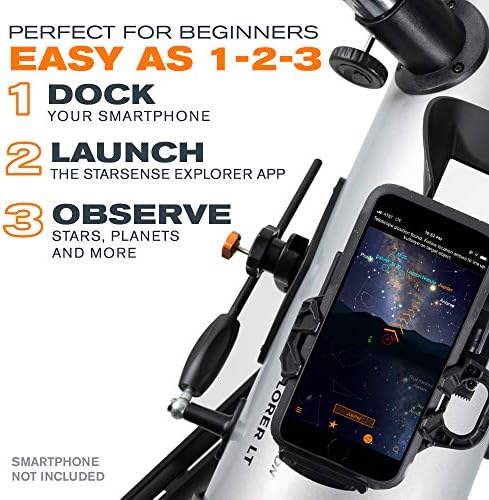 Celestron StarSense Explorer LT 114AZ 뉴턴 스마트폰 가이드 망원경 — 사진 3