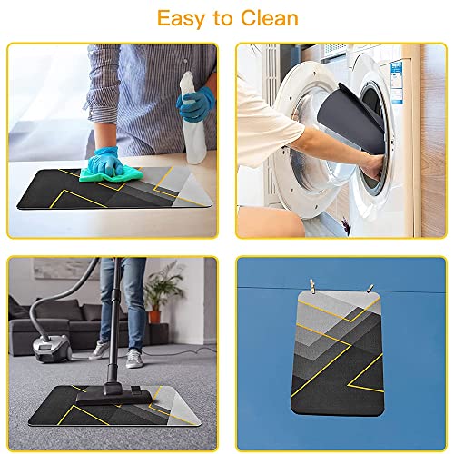 Image of SKVM 2pcs Kitchen mat Combo Water Absorbent for Bathroom Floor Door Anti Slip Foot Skid Shower Combo (Design 5)