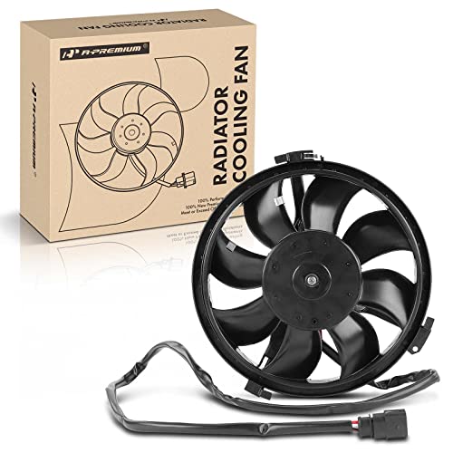 A-premium Engine Radiator Cooling Fan Assembly Compatible With Volkswagen  Au...