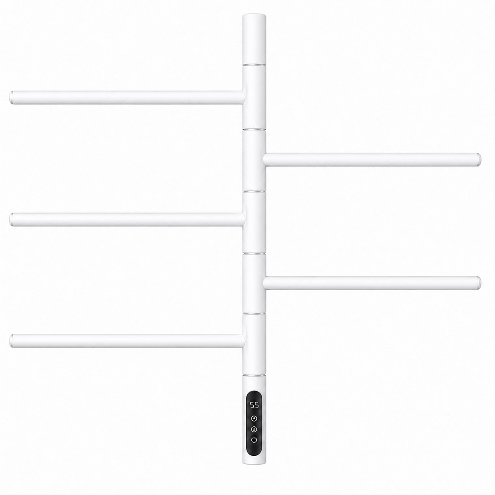 BANGBANGJI Salvaspazio, Scaldasalviette Elettrico WiFi per Bagno White