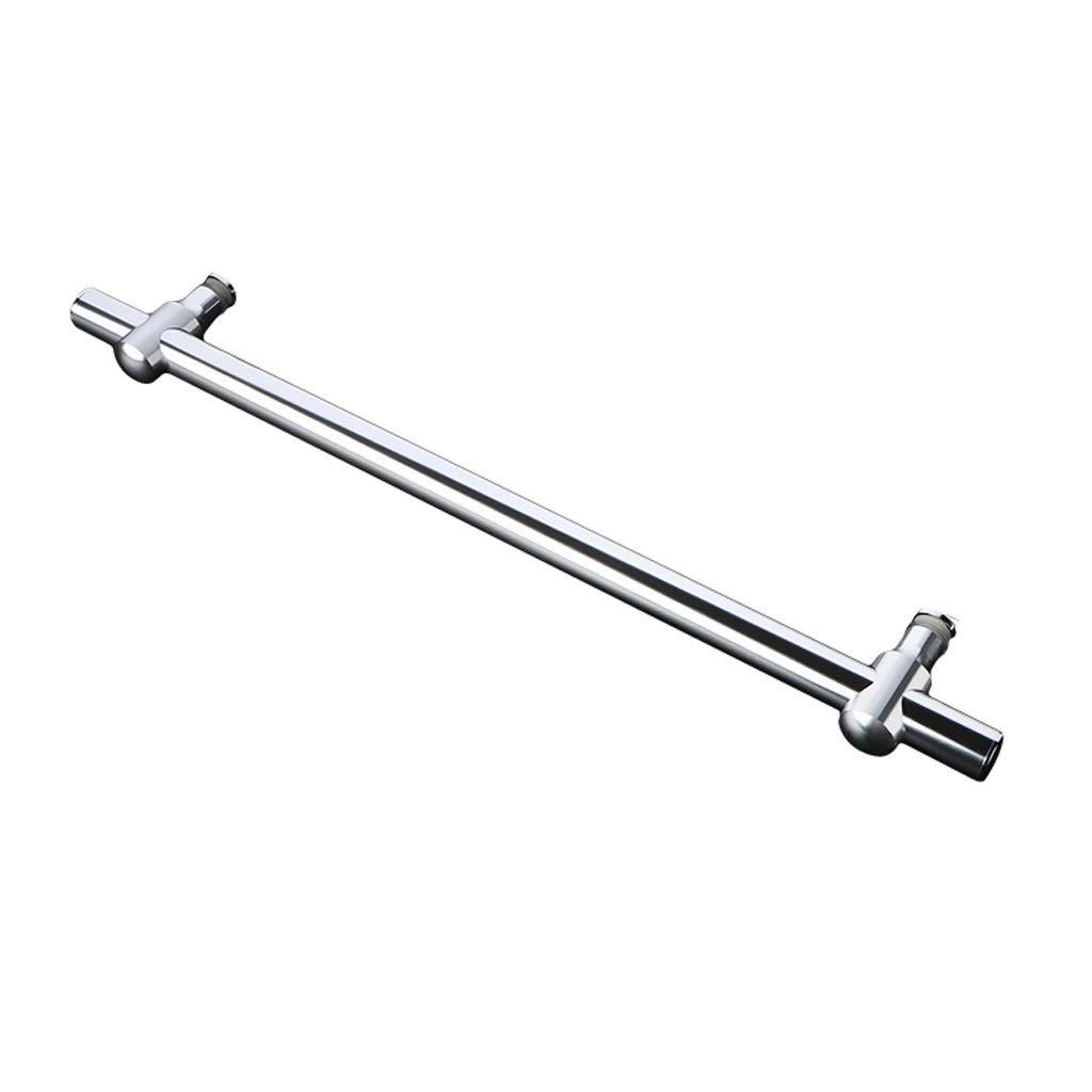 WL-ZZZ Metal Shower Door Handle Grab Bar Push and Pull Single Side Door Handle for Glass Door, Bathroom Door Handle Sets Replacement Parts - Adjustable Hole Distance