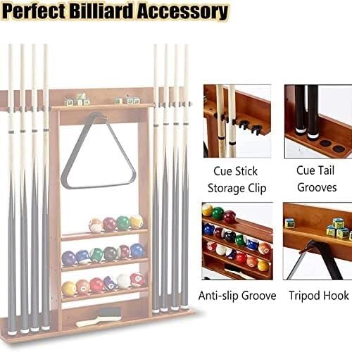 Support de queues de billard en bois pour ranger 8 cannes - 3