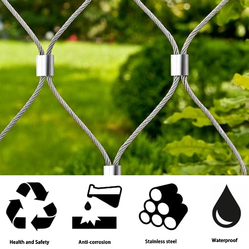 Aluminium Pressklemmen Alu Drahtseilklemme 4mm Aluminiumhülse Ovale Würgeklemmen 120 Stk Plomben Quetschhülsen Klemmhülsen Metallhülsen für Seile Draht Seilverbinder Stahlseil Drahtseil Kabel (Silber)