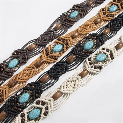 Ethnic Weave Waist Belt for Ladies Dress Slimming Versatile Fringed Rope Belt Fashion Tassel Waist Chain3