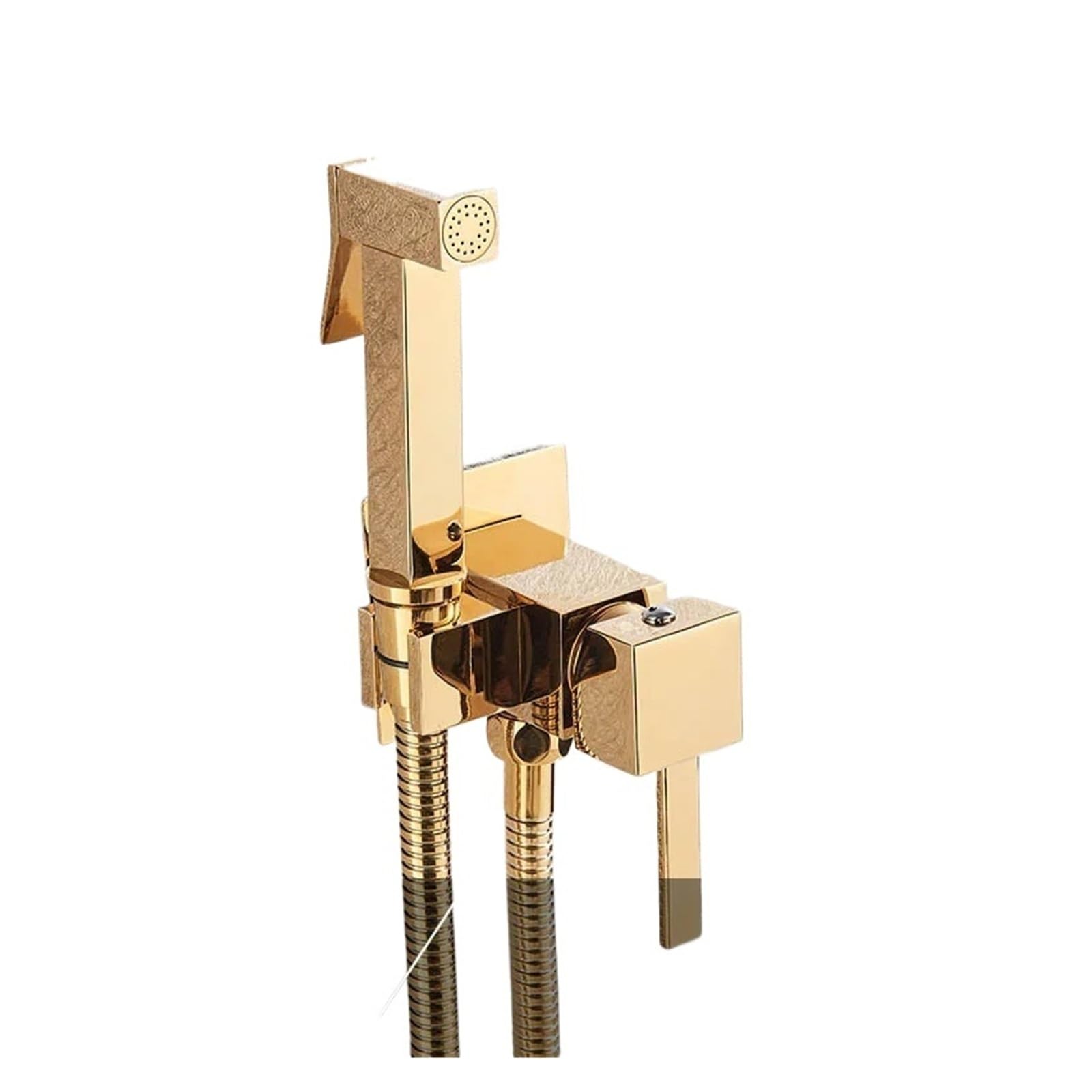 Rubinetto for bidet con doccetta for WC a parete(Brushed Gold A)