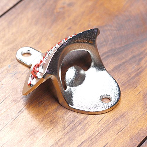 Amazon.co.jp: 栓抜き 壁面 メタルウォールマウント ボトルオープナー