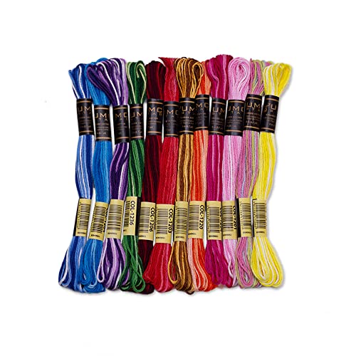 UMC STAG 12 Pieces | Premium Embroidery Thread |...