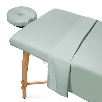 CARESSA  SPA EMULSION SET（ベージュ） Cloister Electric Massage Table with Wheeled Wood Base