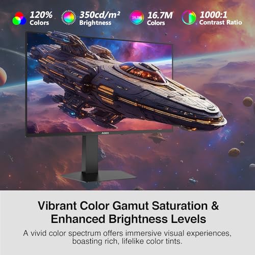 Image of Z-Edge 27 Inch Gaming Monitor, QHD (2560 x 1440p) 275Hz 240Hz Fast IPS Monitor, Support FreeSync, AG27QS 1ms MPRT Refresh Rate, sRGB 120%, 16.7M Colors, HDMIx2, DPx1