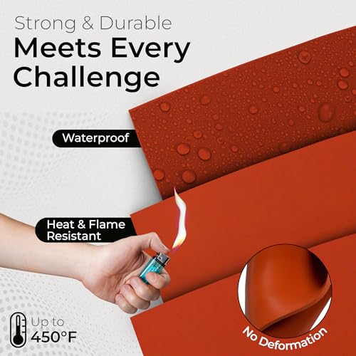 Image of Exactly Rubber Red Commercial Grade Silicone Sheet - 1 /8 x 18 inch x 36 inch 60A Durometer, Made in The USA