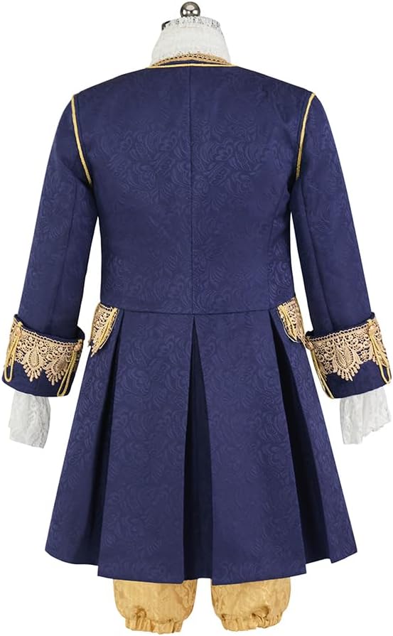 18th Century Adult Men Victorian Rococo Costume Baroque Masquerade Luxury Outfit King Prince Suit - Image 4