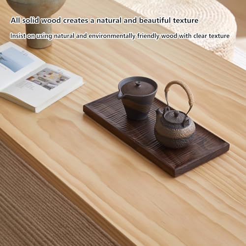 Table basse pour salle à manger au sol style chabudai en bois