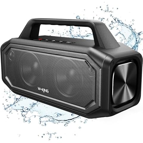 W-KING BT261 Portable Bluetooth Speaker with Bass Boost Cover
