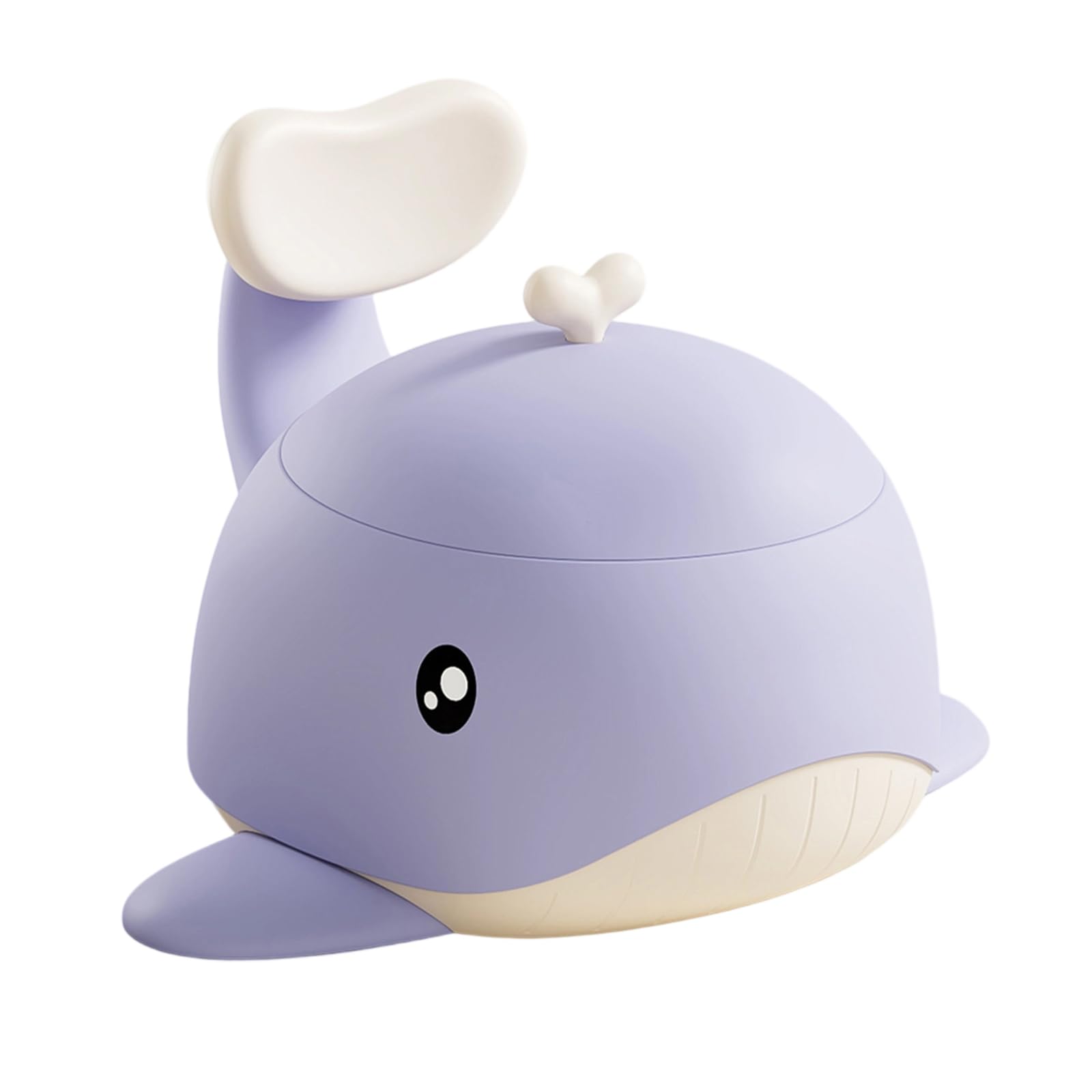 Vasino da allenamento per bambini a forma di balena, con base, ciotola rimovibile e design compatto da viaggio, vasino portatile per bambini di 12 mesi