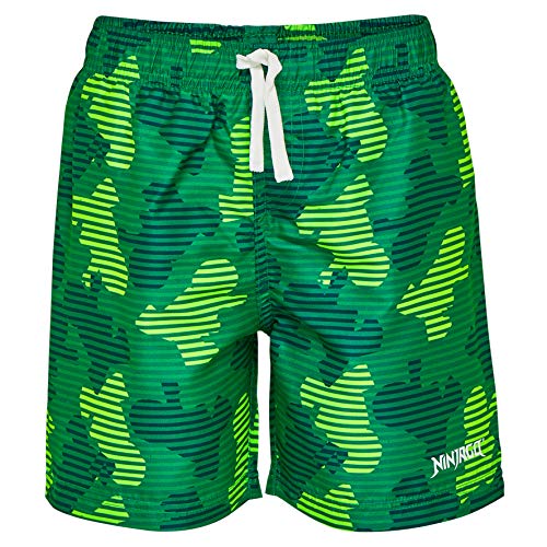 Lego Wear Jungen Lego Boy NINJAGO PLATON 302-BADESHORTS Badeshorts, Grün (Green 854), (Herstellergröße: 104)