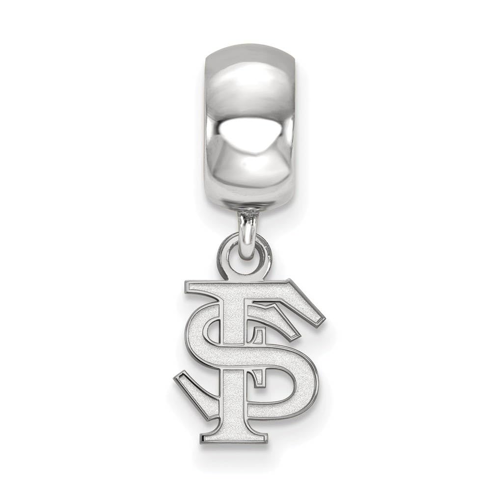 LogoArt Sterling Silver Florida State Univ. XS 'FS' Dangle Bead Charm