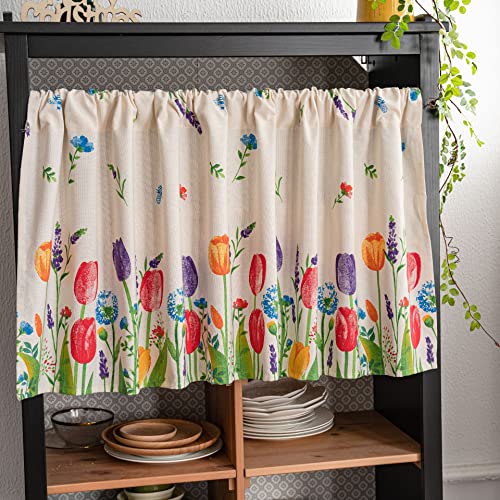Cenefas para ventanas y cortinas de cocina Konsilsa, Color A, modelo 60x175cm 4