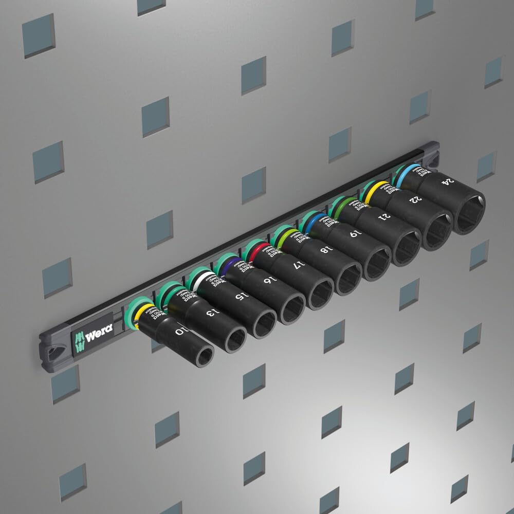 Listwa magnetyczna 9660 B Impaktor Deep 1 z zestawem kluczy nasadowych, 3/8", 10 części