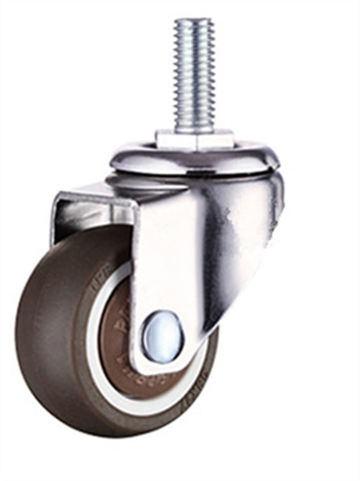 Roulettes pivotantes en caoutchouc silencieux taille 1,5 pouce couleur D