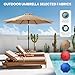 OLIXIS 9ft Patio Umbrella with Tilt and Crank Button & 8 Sturdy Ribs Waterproof, Patio Table Umbrella Perfect for Poolside, Terrace, Beach and Outdoor Restaurant, Brown