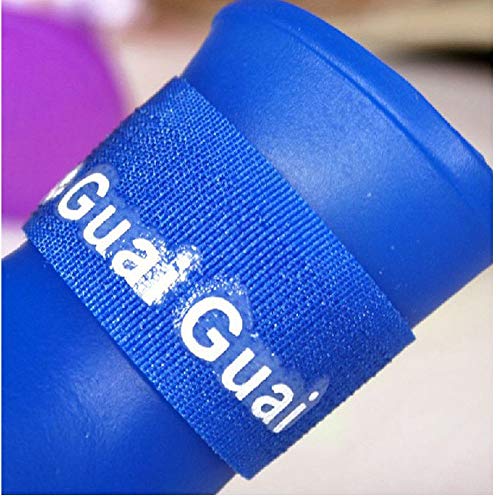 Cdycam Puppy Dogs Waterproof Candy Colors Anti-Slip Rubber Rain Shoes Boots Paws Cover (Blue, Small) #TOP2