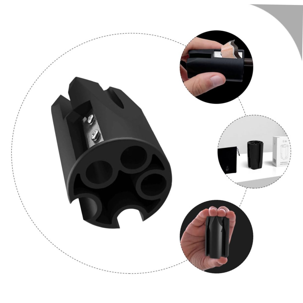 FOMIYES 5pcs Unique Makeup Brow Pencil Sharpener 4 Sharpening Options Perfect for Women