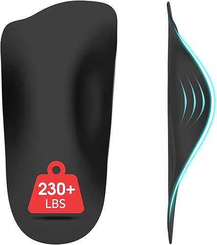 Insertos de soporte de arco alto para aliviar la fascitis plantar, para mujeres y hombres, 34 de longitud, plantillas ortopédicas delgadas para