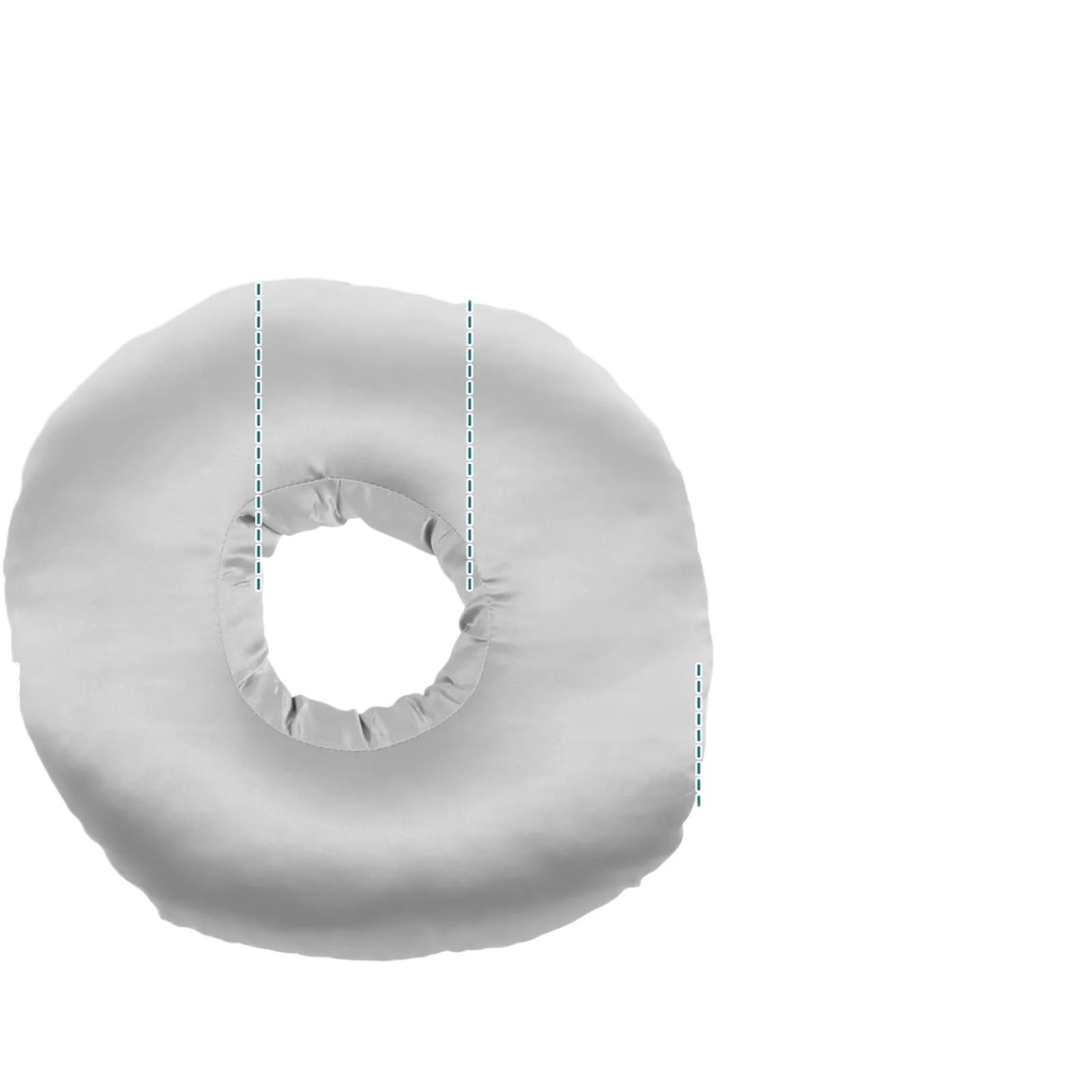 FonHNDG Piercing Pillow Ear Piercing Pillow Polyester Side Sleeper Donut with Hole Round Pressure Relief Guard Hollow Seat Cushion(Gray-1Pc)