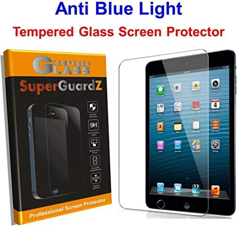 For iPad Mini 5 (2019) / Mini 4 Screen Protector Tempered Glass Anti Blue Light [Eye Protection], SuperGuardZ, Anti-Scratch [Lifetime Replacement]