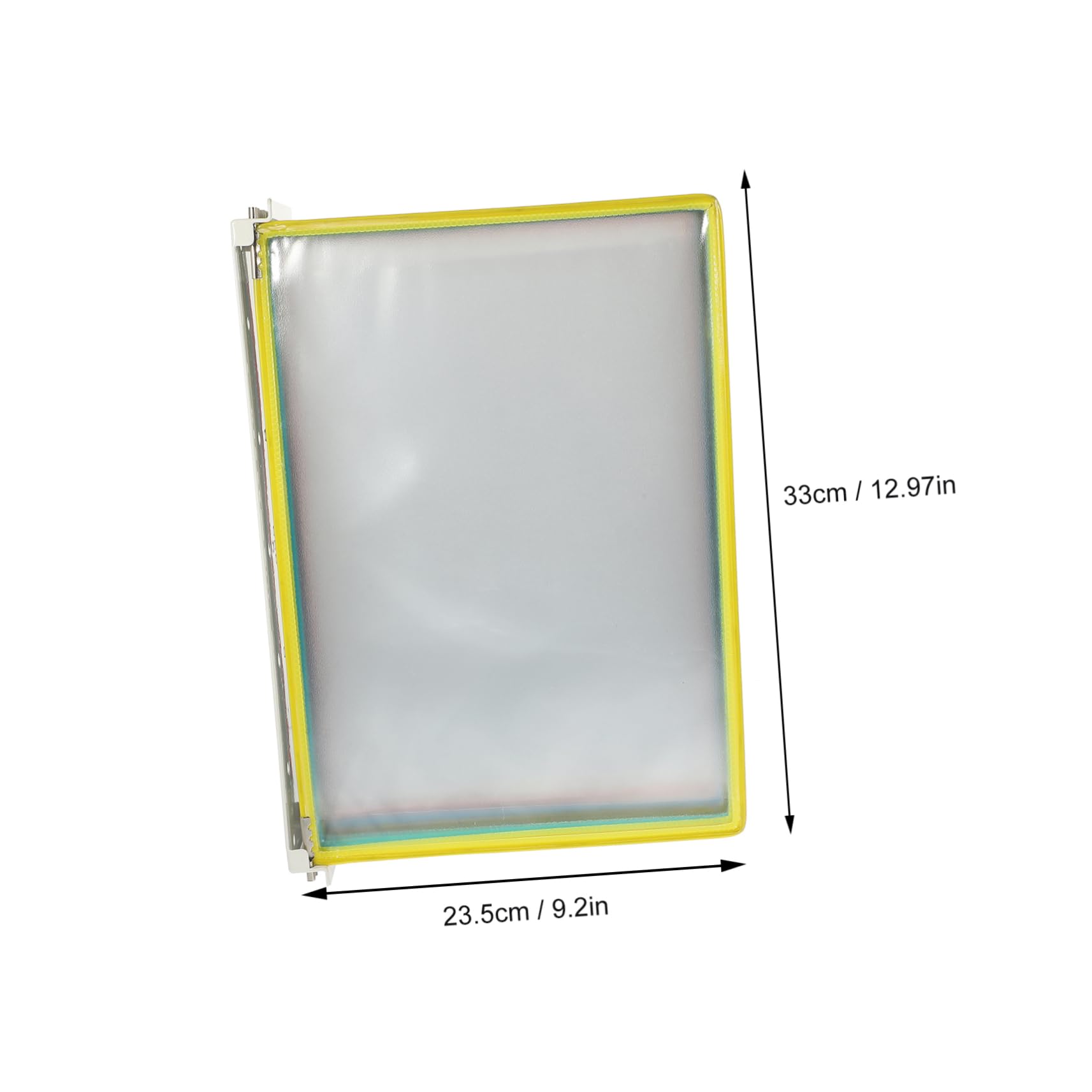 Expositor de Documentos de Pared de PVC y Metal 10 Páginas