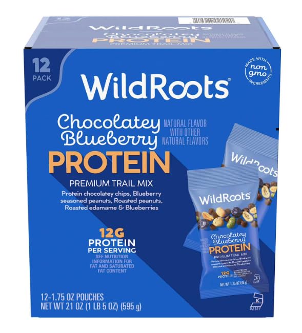 Chocolatey Blueberry Protein Single Serve Trail Mix, 1.75 oz., 12 pk.