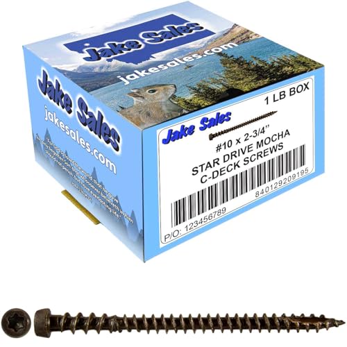 Vis à bois composite anti-corrosion empreinte Star Drive marron