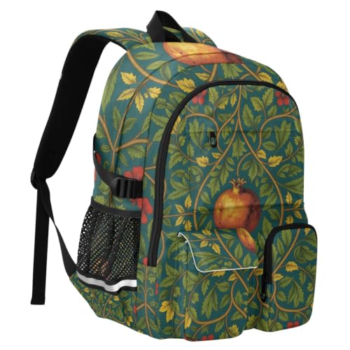 Mochilas para laptop impermeables estilo William Morris para libros 2