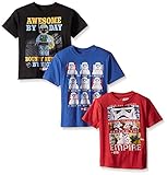 Star Wars Lego Big and Little Boys' 3 Pack Graphic T-Shirts
