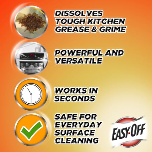 Easy-Off Specialty Kitchen Degreaser Cleaner, Clear, Lemon, 16 Fl Oz - Image 6