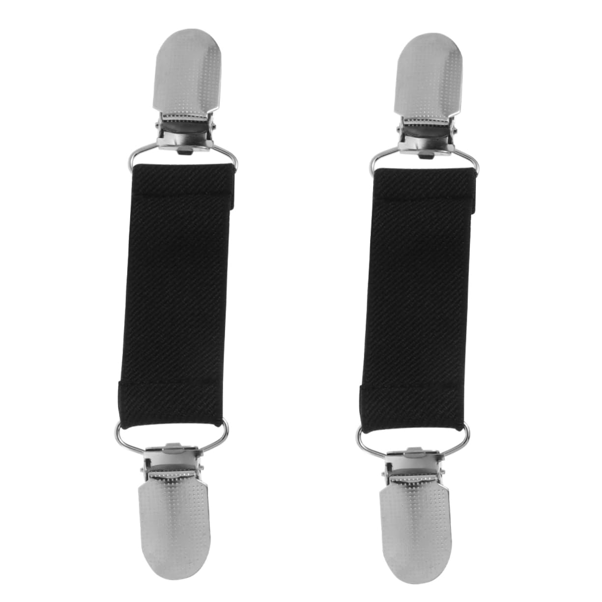 Ciieeo 3Pairs Bed Sheet Clips Non Slip Cushion Grippers Fixed Buckles for Sofa Mattress Elastic Alloy Fasteners Black Secure Slipcovers Upholstery and Bedskirts