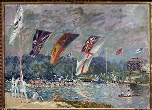 Tableau Régate à Molesey Alfred Sisley Image Sur Toile