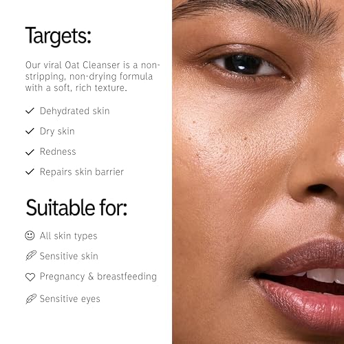 The INKEY List Oat Cleansing Balm - Makeup & SPF Remover, 5% Oat Kernel Oil for Hydration & Skin Barrier Support, Gentle Cleanser for Sensitive Skin - Image 4