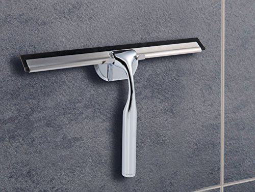 Dailyart Shower Squeegee Bathroom Glass Squeegee Window Wiper Chrome Plated and Stainless Steel