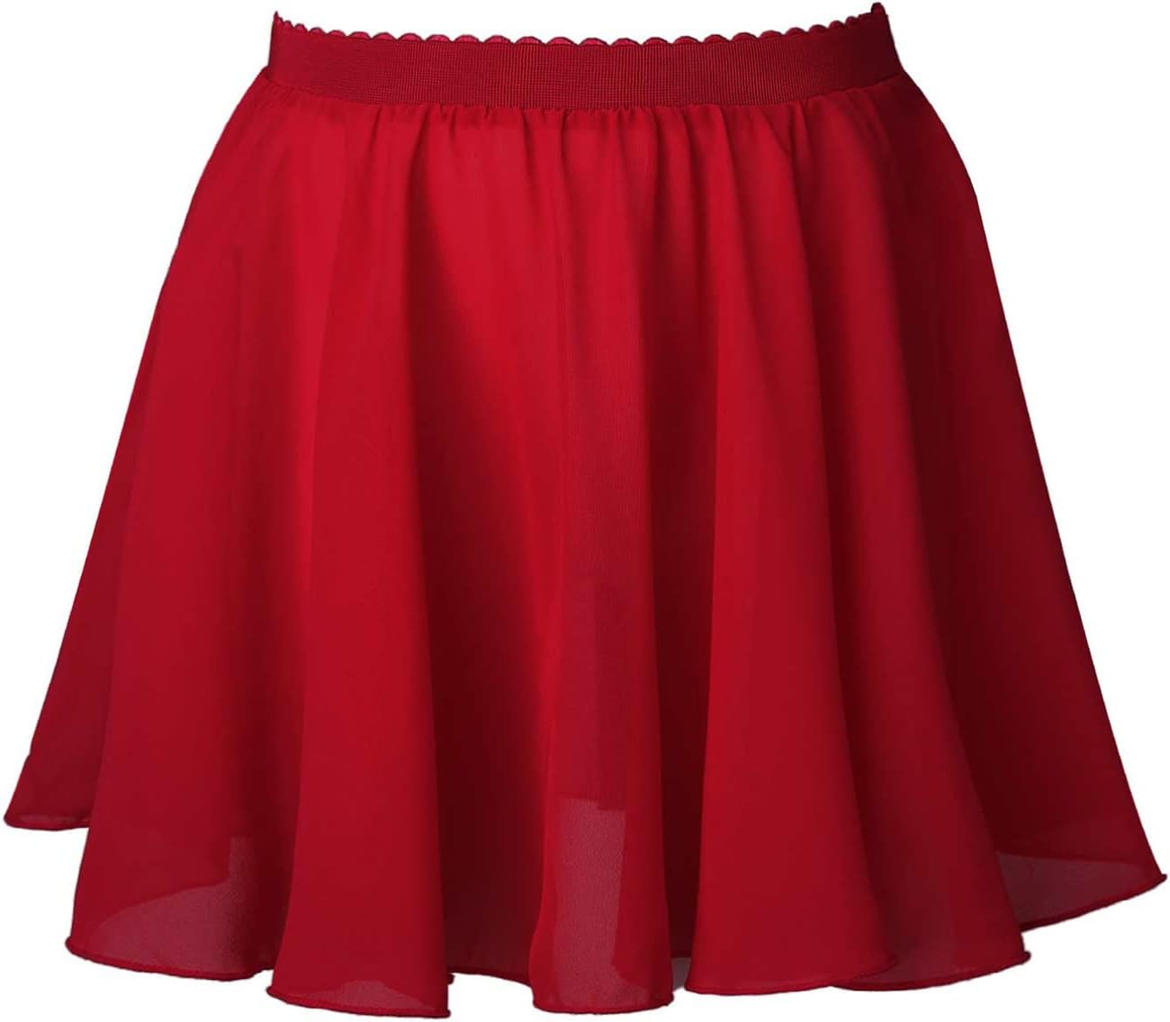 Jhaoyu Girls Ballet Dance Skirt Chiffon Wrap Elastic Waist Jazz Tango Skater Skirts Dancewear
